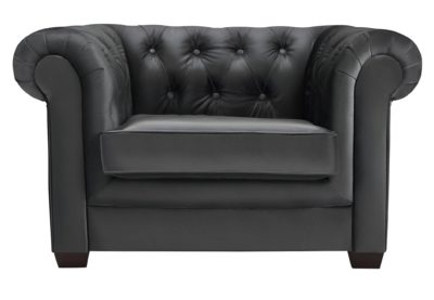 Heart of House - Chesterfield - Leather Chair - Black